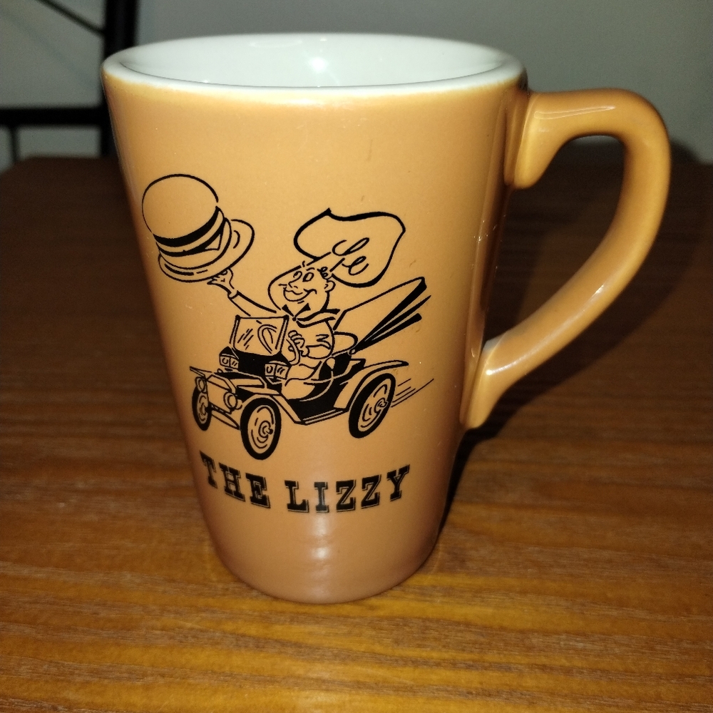 Vintage Coffee Cup  " The Lizzy " Burger Joint Coffee Tea Mug EUC